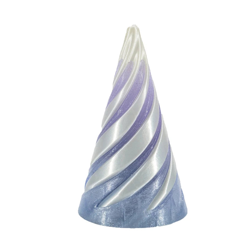 3D Decoration Mini Vortex Printed Spiral Conae Toy Fidget Toy Impossible Pyramid Passthrough Sculpture Thread Illusion Gifts