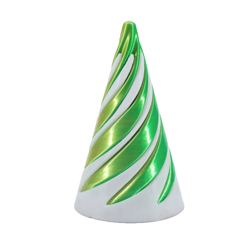 3D Decoration Mini Vortex Printed Spiral Conae Toy Fidget Toy Impossible Pyramid Passthrough Sculpture Thread Illusion Gifts