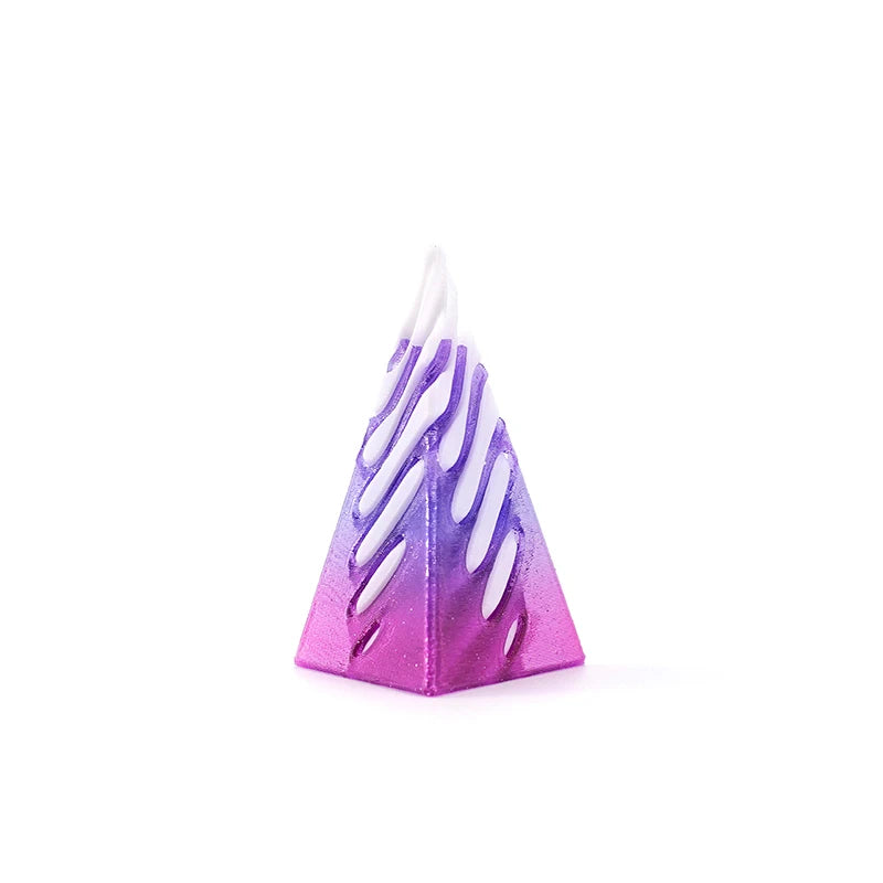 3D Decoration Mini Vortex Printed Spiral Conae Toy Fidget Toy Impossible Pyramid Passthrough Sculpture Thread Illusion Gifts