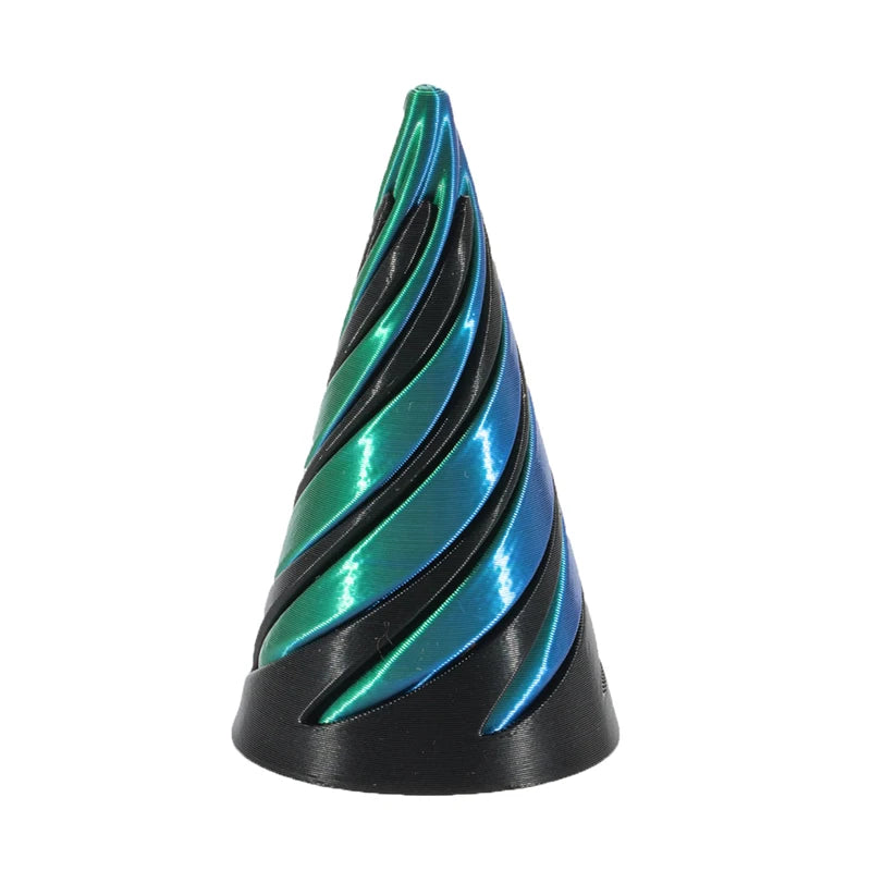 3D Decoration Mini Vortex Printed Spiral Conae Toy Fidget Toy Impossible Pyramid Passthrough Sculpture Thread Illusion Gifts