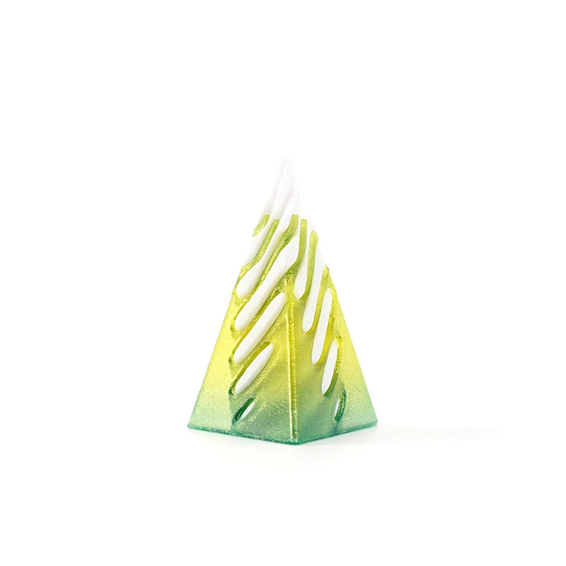 3D Decoration Mini Vortex Printed Spiral Conae Toy Fidget Toy Impossible Pyramid Passthrough Sculpture Thread Illusion Gifts