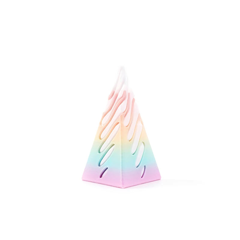 3D Decoration Mini Vortex Printed Spiral Conae Toy Fidget Toy Impossible Pyramid Passthrough Sculpture Thread Illusion Gifts
