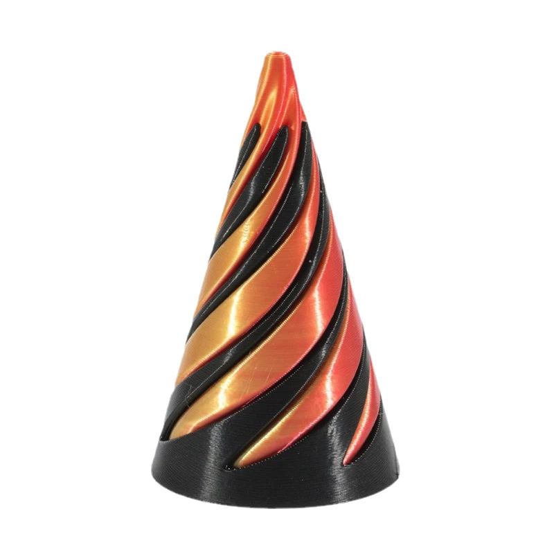 3D Decoration Mini Vortex Printed Spiral Conae Toy Fidget Toy Impossible Pyramid Passthrough Sculpture Thread Illusion Gifts