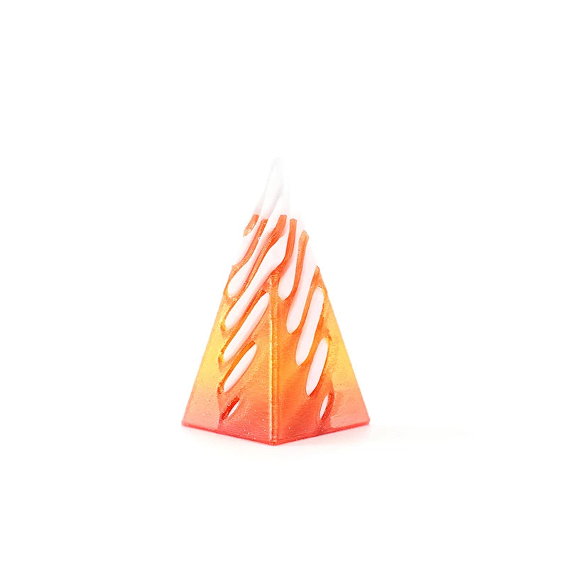 3D Decoration Mini Vortex Printed Spiral Conae Toy Fidget Toy Impossible Pyramid Passthrough Sculpture Thread Illusion Gifts