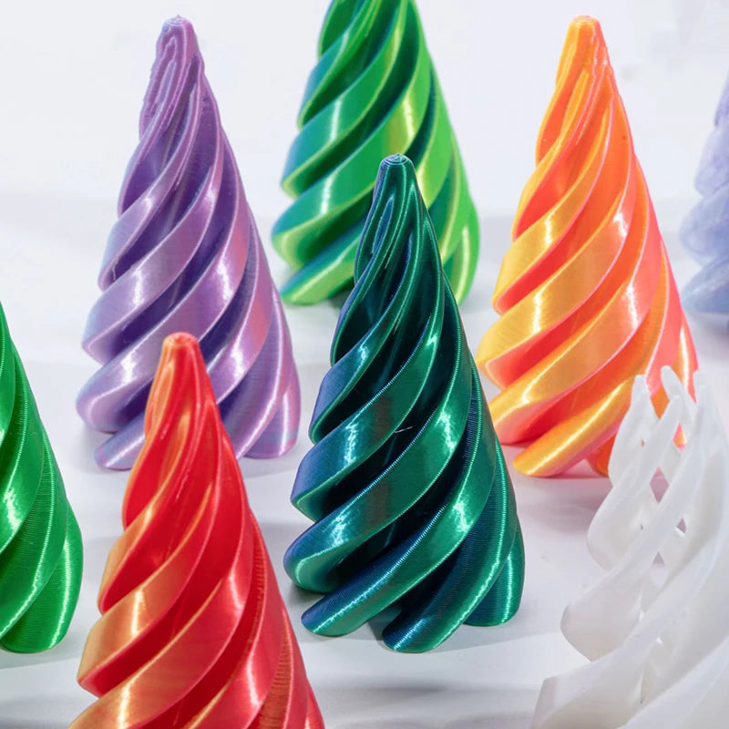 3D Decoration Mini Vortex Printed Spiral Conae Toy Fidget Toy Impossible Pyramid Passthrough Sculpture Thread Illusion Gifts